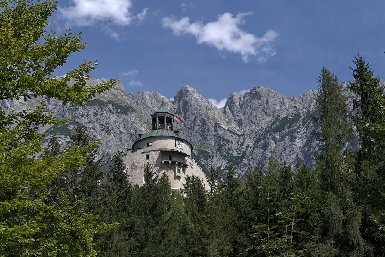 Hohenwerfen Fortress above the Salzach valley, Werfen